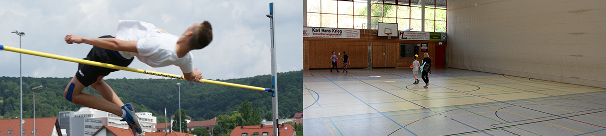 Sporthalle hochsprung sport